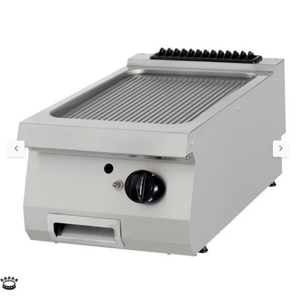  Premium Griddle Grooved Chrome - αέριο - Μονή μονάδα - 90cm Deep